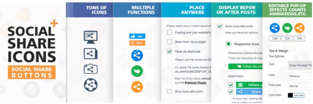 Social Share Icons/Social Share Plugins 