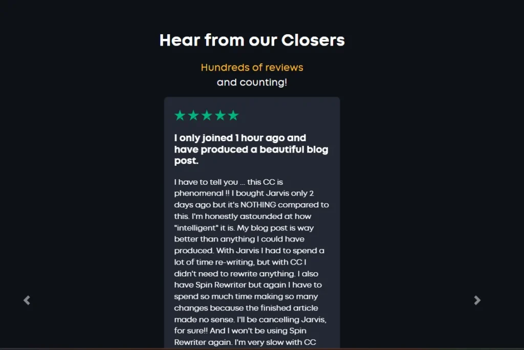 Closerscopy user review