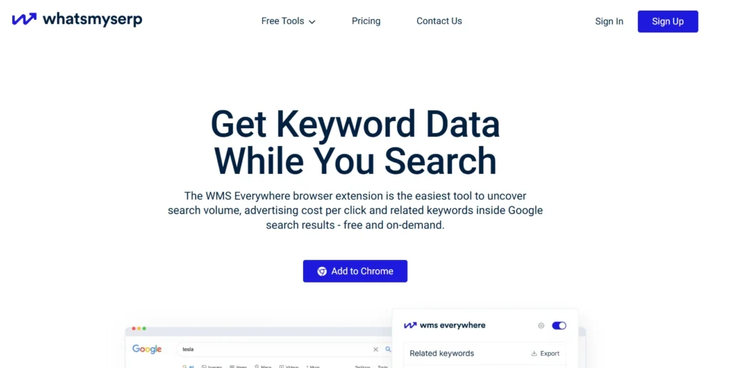 WMS Keyword everywhere alternative 