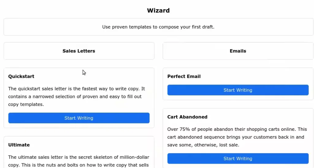 Content templates 