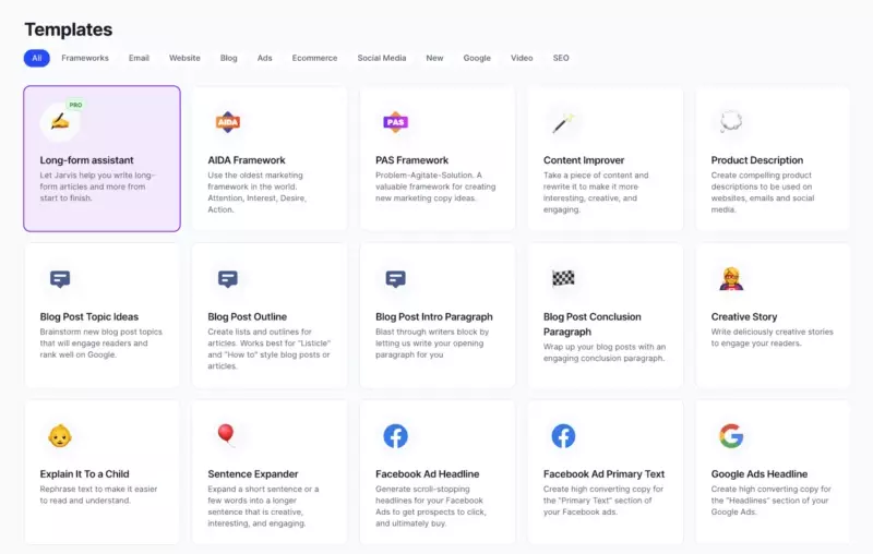jasper-ai-copywriting-templates