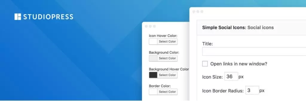 simple social icons