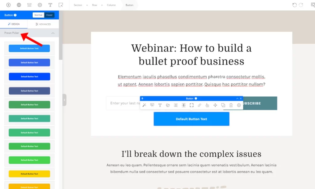 OptimizePress Design-preset
