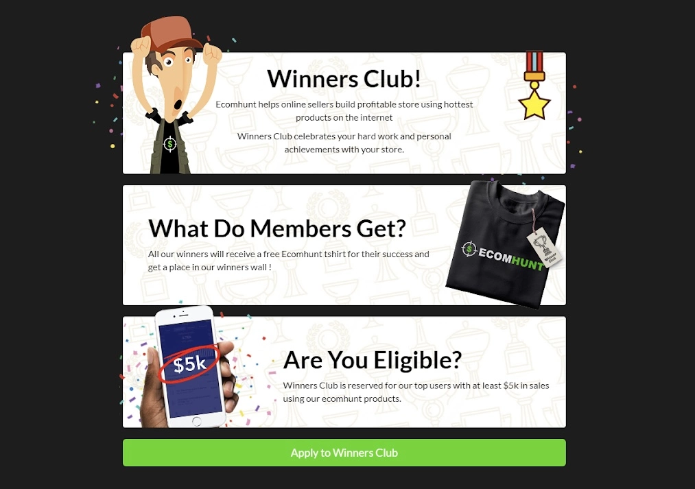 Ecomhunt Winners-Club