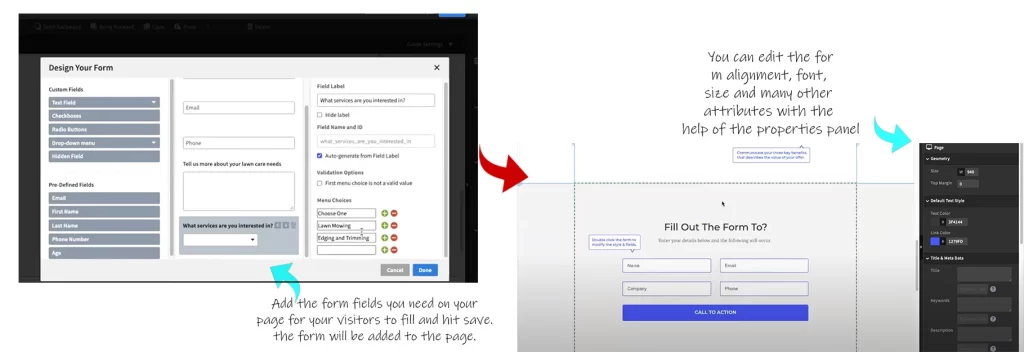 Unbounce forms