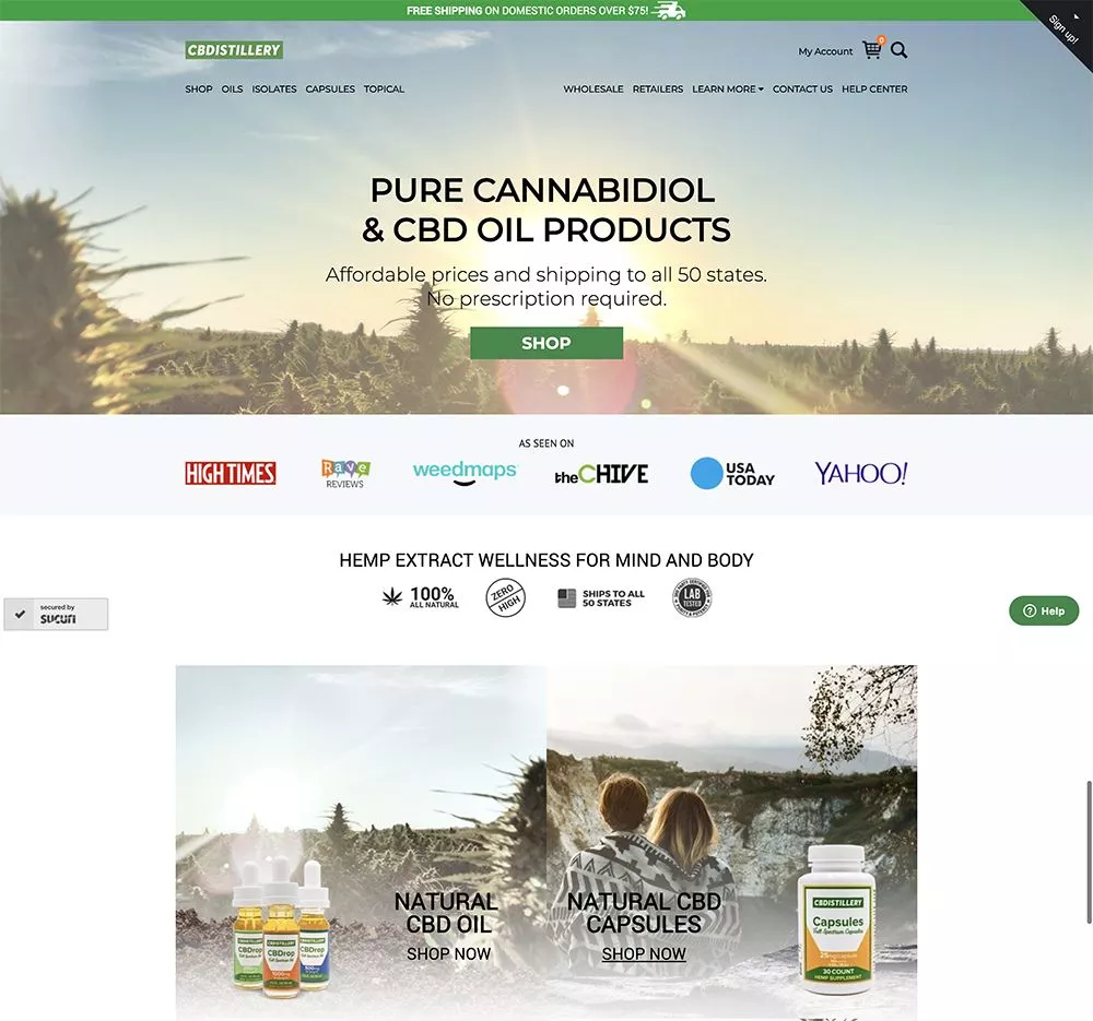 CBDistillery Affiliate Program