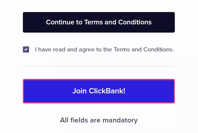 Joining of Clickbank 