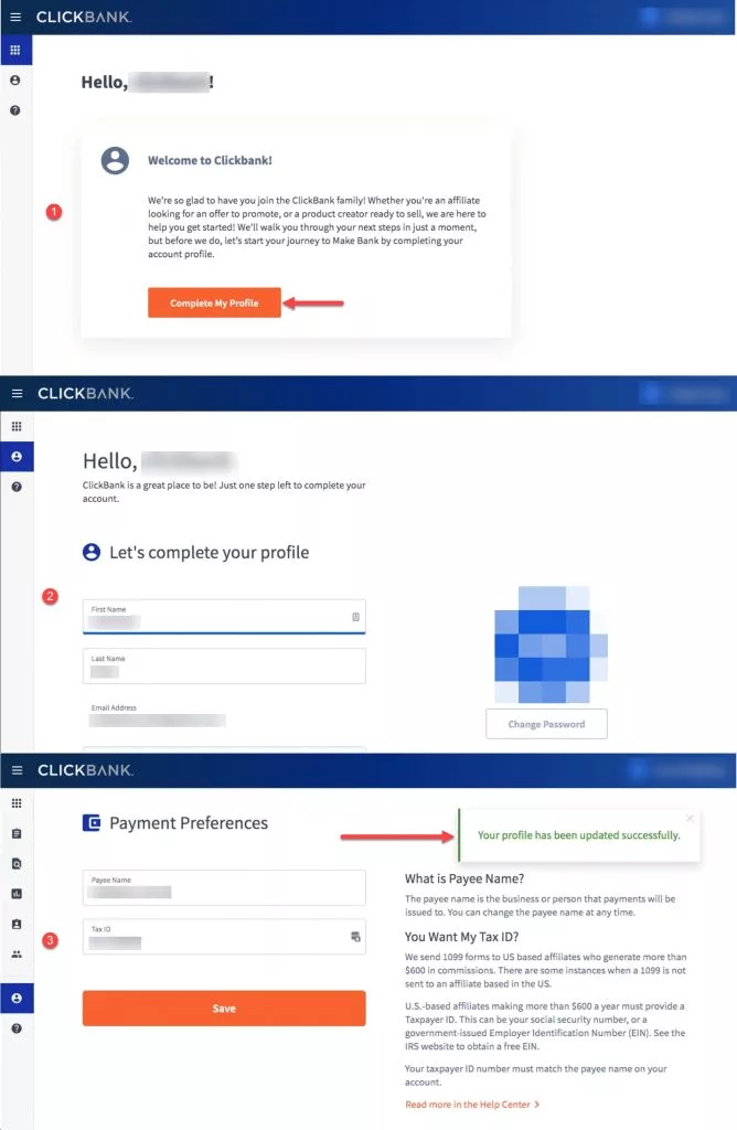 profile completion 