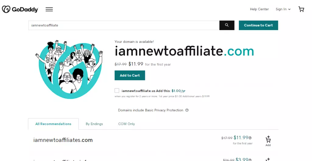 Add the domain name