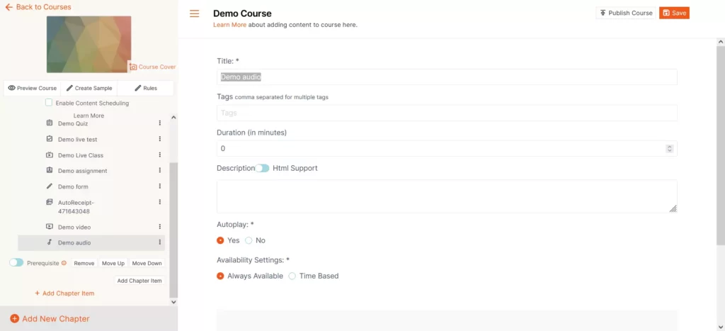 Graphy-Audio-Options