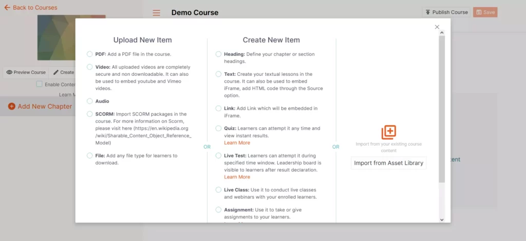 Graphy-Course-Builder-Adding-Content