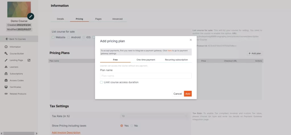 Graphy-Information-Page-Pricing-Section