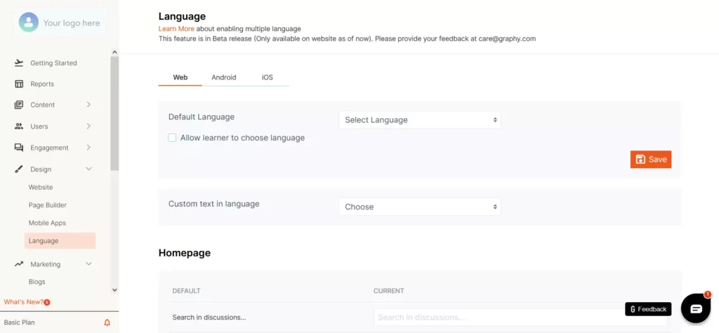 Graphy-Language-Settings