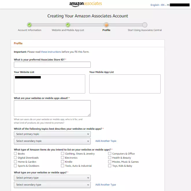 Wait for the Application approval