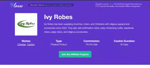 Ivy Robes Overview
