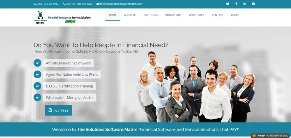 Solutions Software Matrix Overview