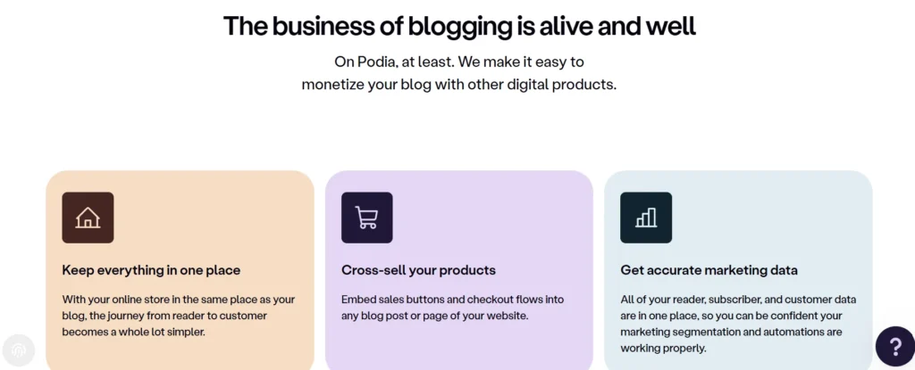 Podia Blogging 