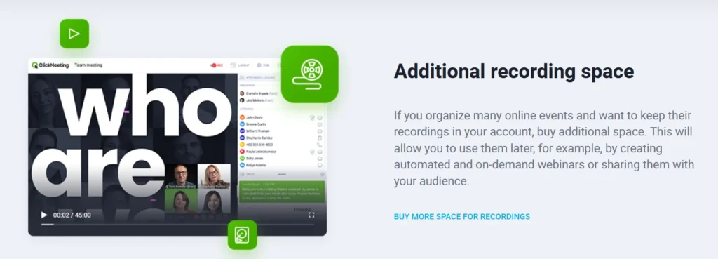Clickmeeting feature 