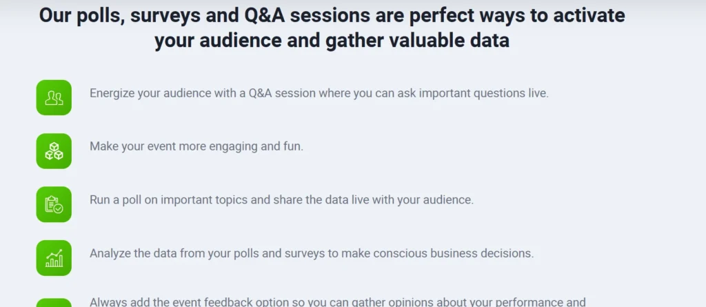 Clickmeeting Polls & Surveys features 