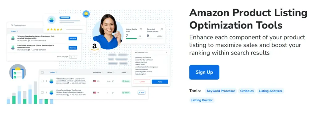 Amazon Product listing optimization tools