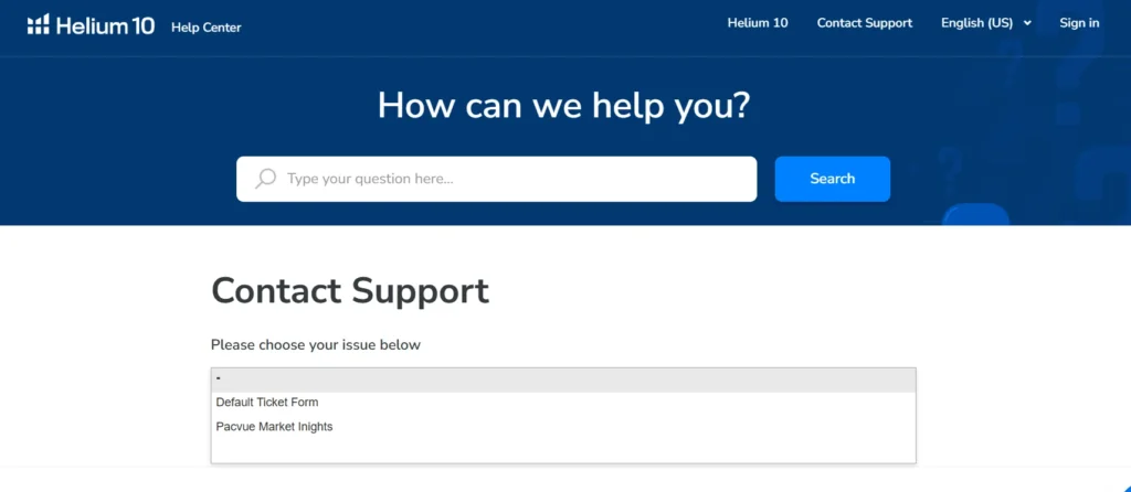Helium 10 Customer Support 
