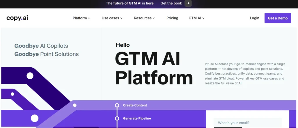 Copy.ai overview Best AI Content generator 