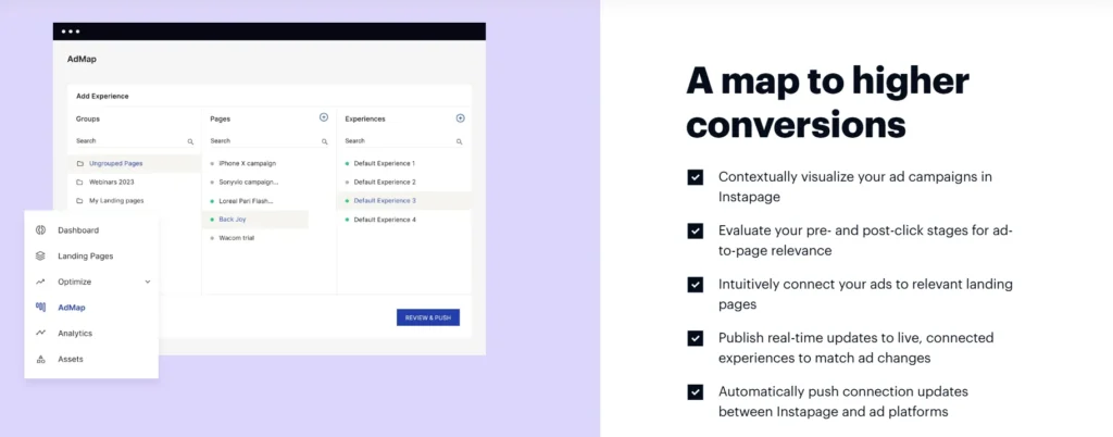 Instapage Admap 