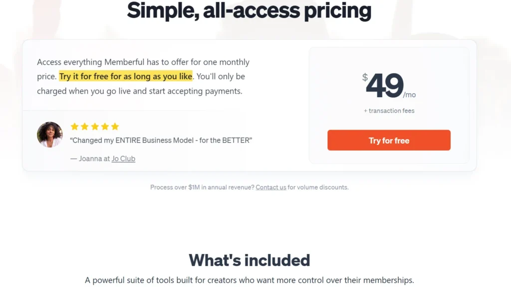 Memberful Pricing 