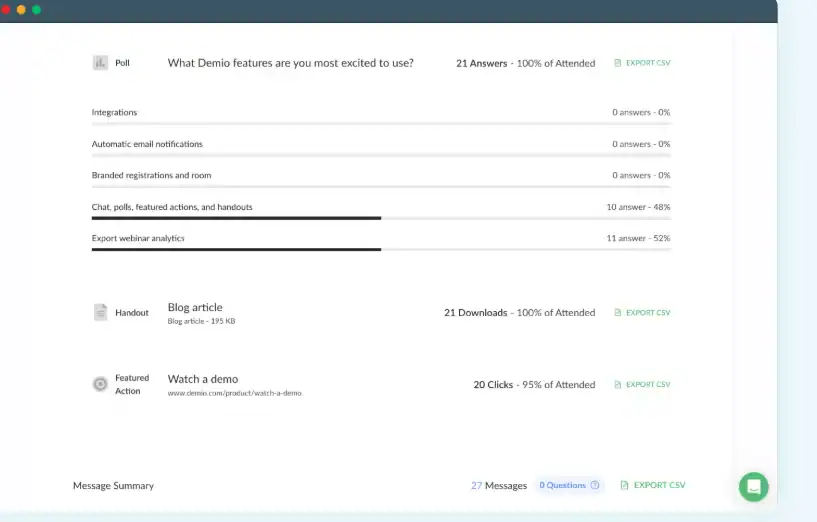 Demio Polls & Surveys 