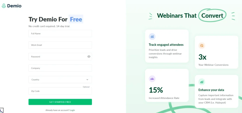 Demio Free Trial 
