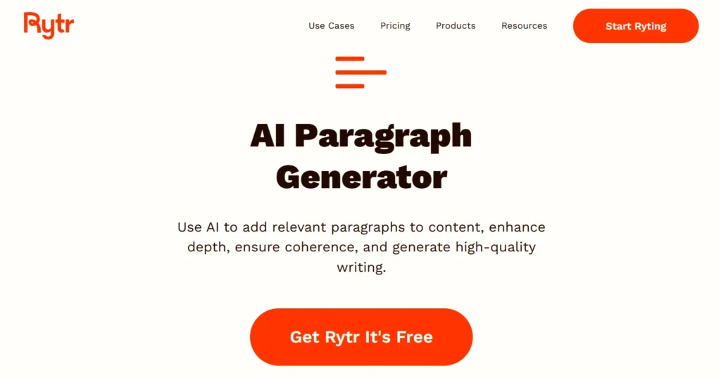 Rytr AI Generated text 