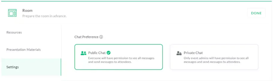 Demio Live chat 