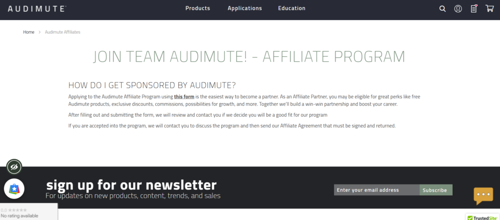 Audimute Affiliate Program