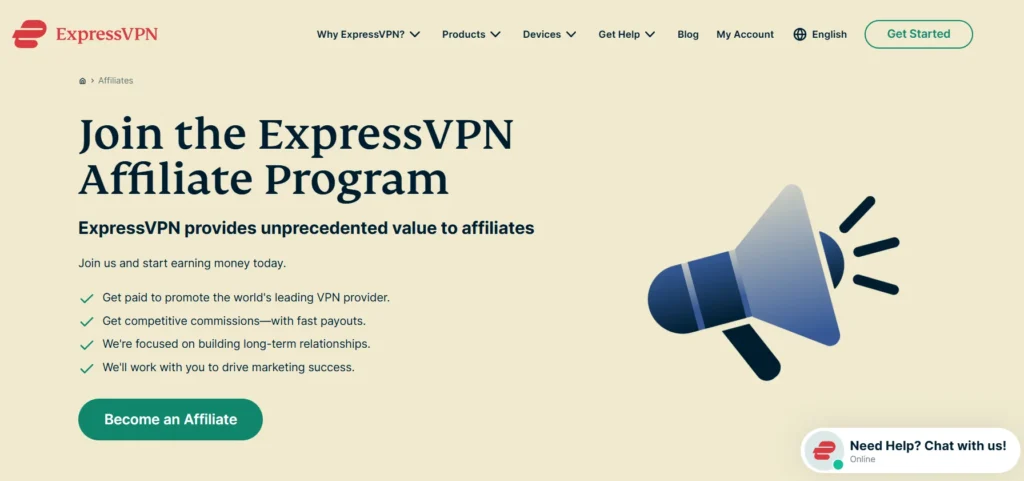 ExpressVPN Affiliate Program