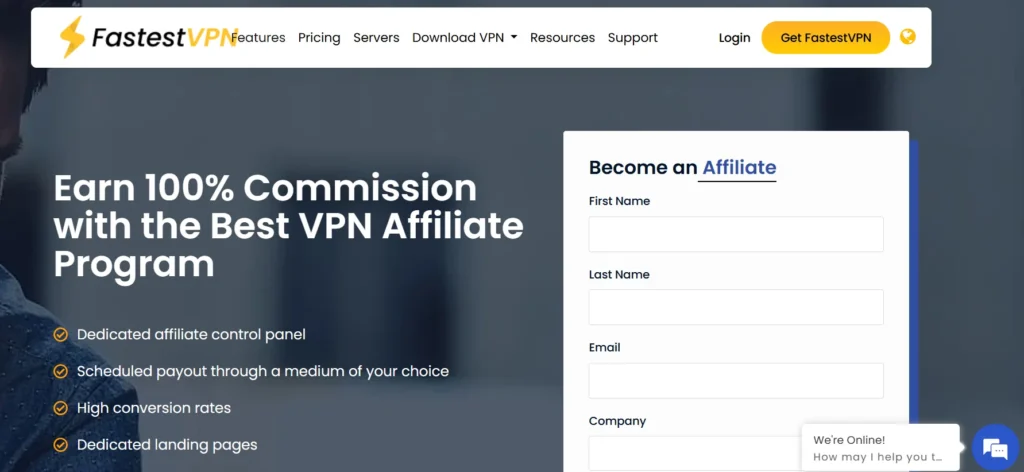 FastestVPN Affiliate Program 