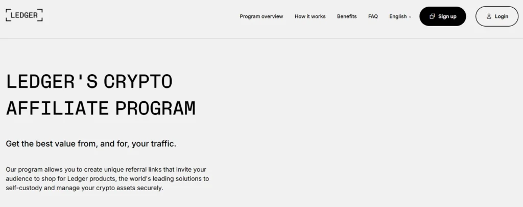 Ledger Affiliate Program 