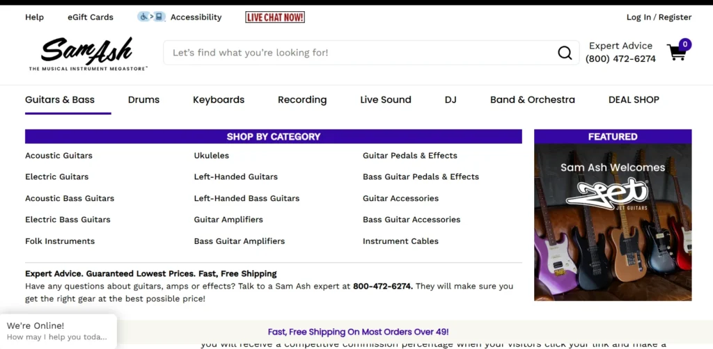 SamAsh Affiliate Program 