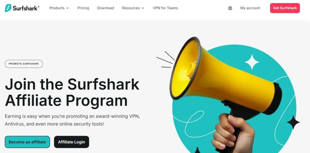 Surfshark VPN Affiliate Programs 