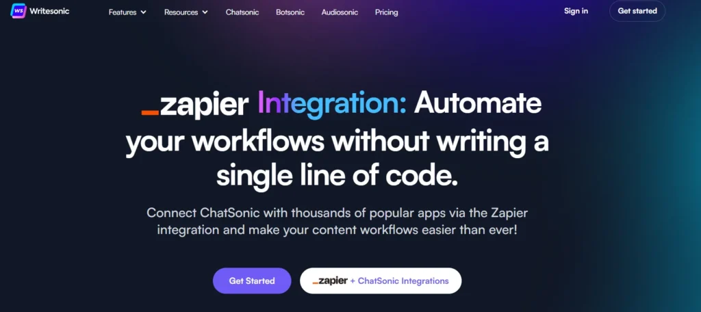 Writesonic Integration