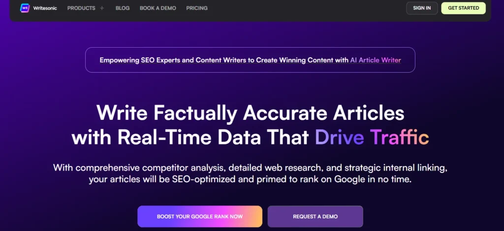 writesonic AI Article writer 