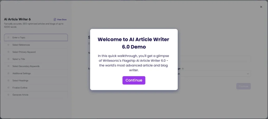 AI Article writer 6 