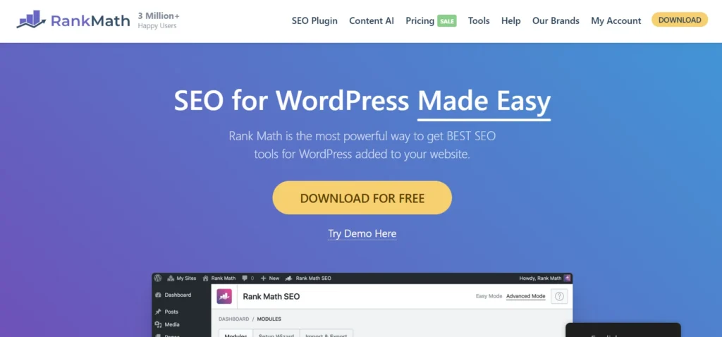 Rank math seo overview 