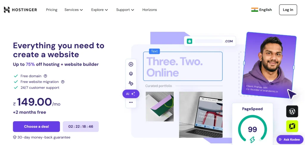 Hostinger Best WordPress Black friday deals 