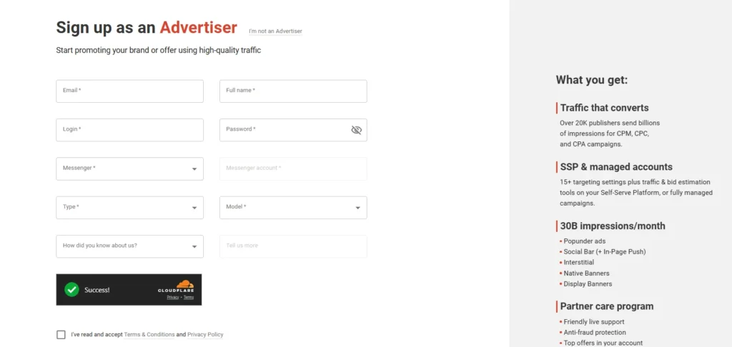 Adsterra Signup 