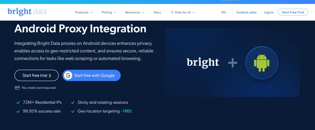 Bright Data Best Android Proxy 
