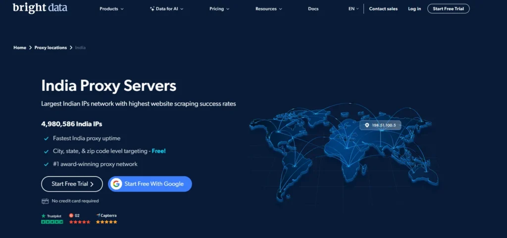 Bright data Best India Proxy Providers 