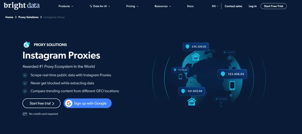Bright data best Instagram Proxy 