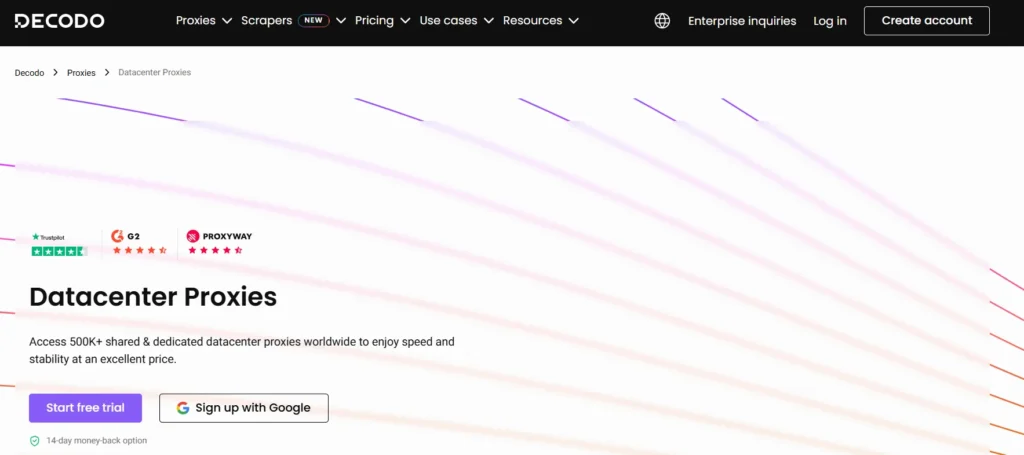 Decodo Datacenter proxy provider 