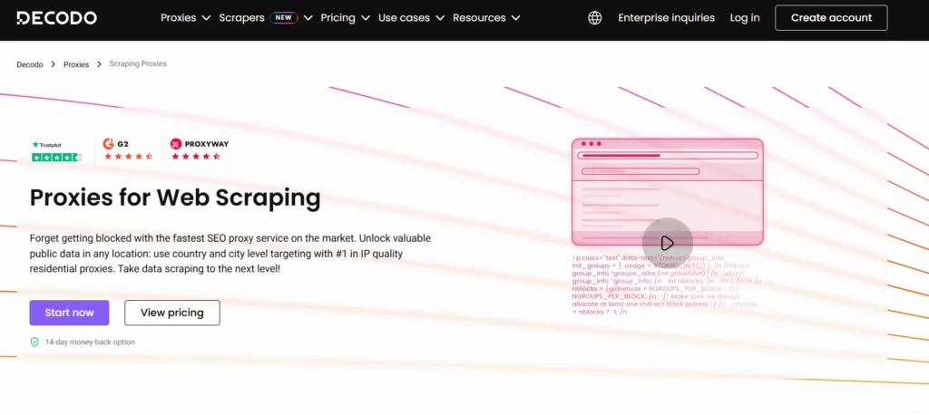 Decodo web scraping 