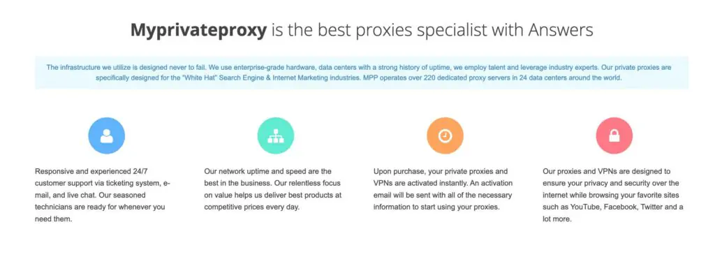 MyPrivateProxy – Best Features